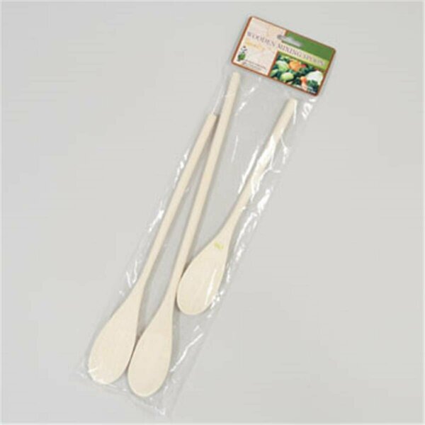 Rgp Mixing Spoons Wood 3 Piece Set - 14, 12 And 10 In. Long, , 72PK G25412N